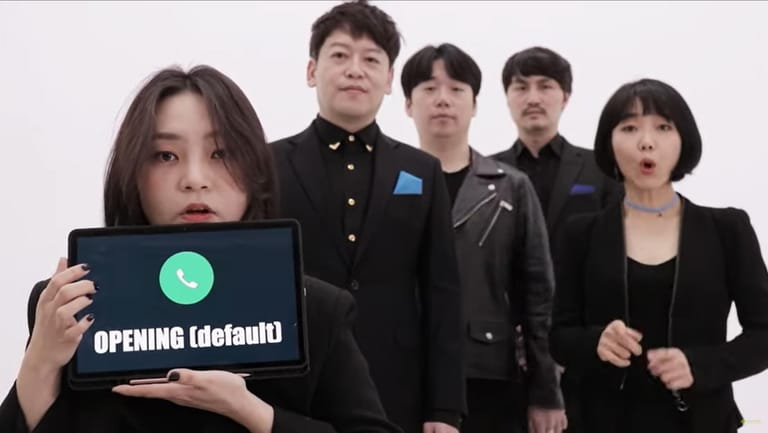 Die Sänger von Maytree: Die koreanische A-Cappella-Truppe singt iPhone-Sounds perfekt