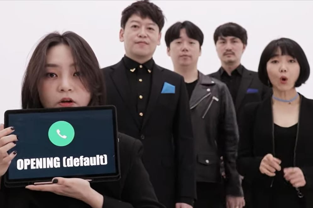 Die Sänger von Maytree: Die koreanische A-Cappella-Truppe singt iPhone-Sounds perfekt