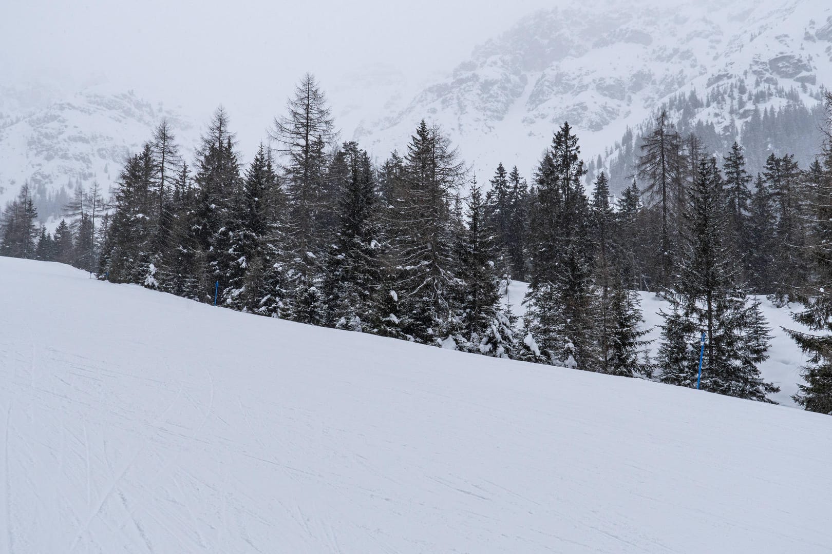 Piste in Österreich (Symbolbild): Ein vierjähriges Mädchen starb bei einem Rodelunfall.