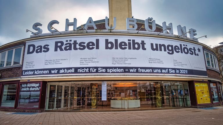 Schaubühne Berlin: Wegen Lockdown seit Wochen geschlossen.