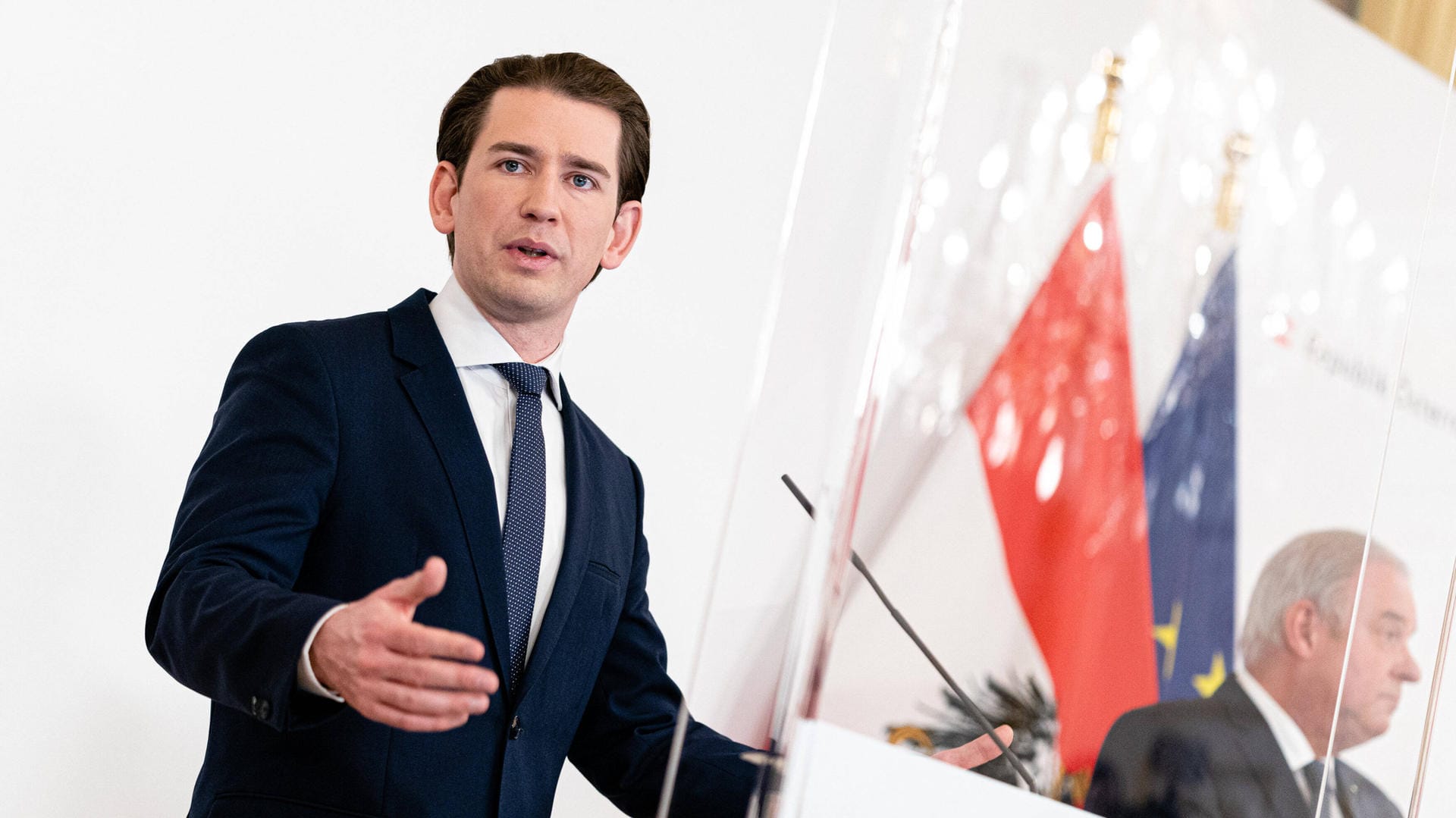 Österreichs Kanzler Sebastian Kurz: Er stützt die Position der Bundesregierung im Pipeline-Streit.