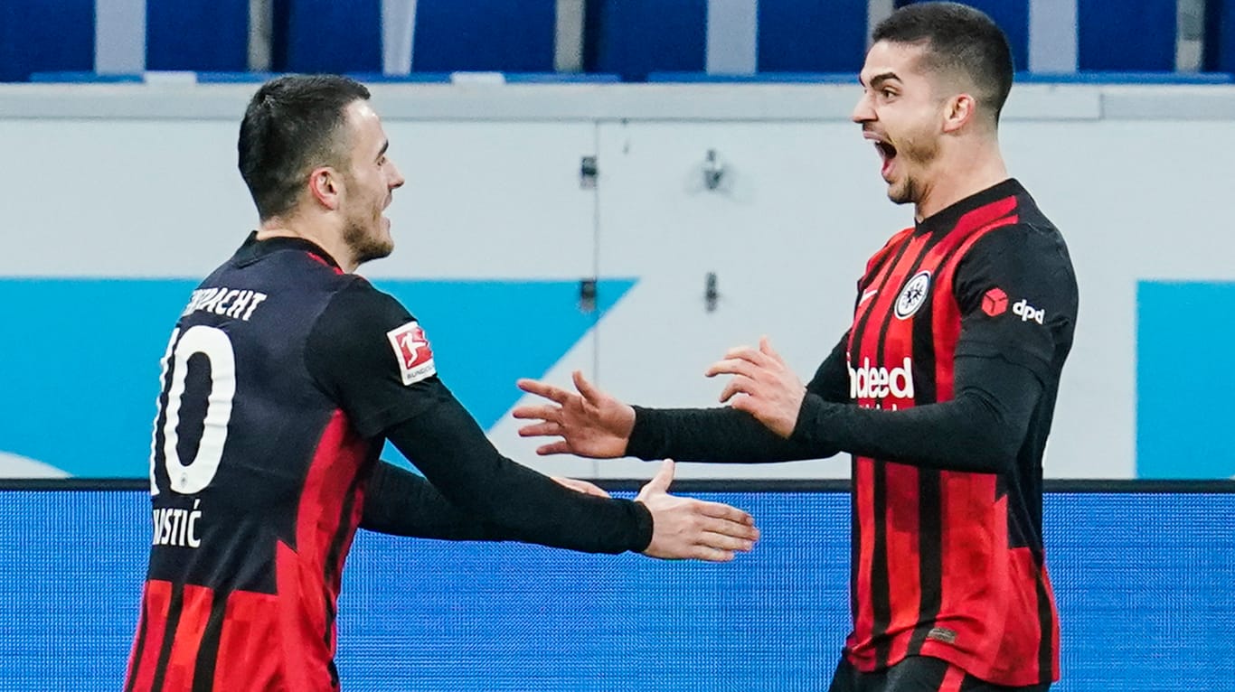 Bundesliga: Eintracht Frankfurt gewann bei der TSG Hoffenheim.