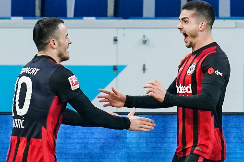 Bundesliga: Eintracht Frankfurt gewann bei der TSG Hoffenheim.