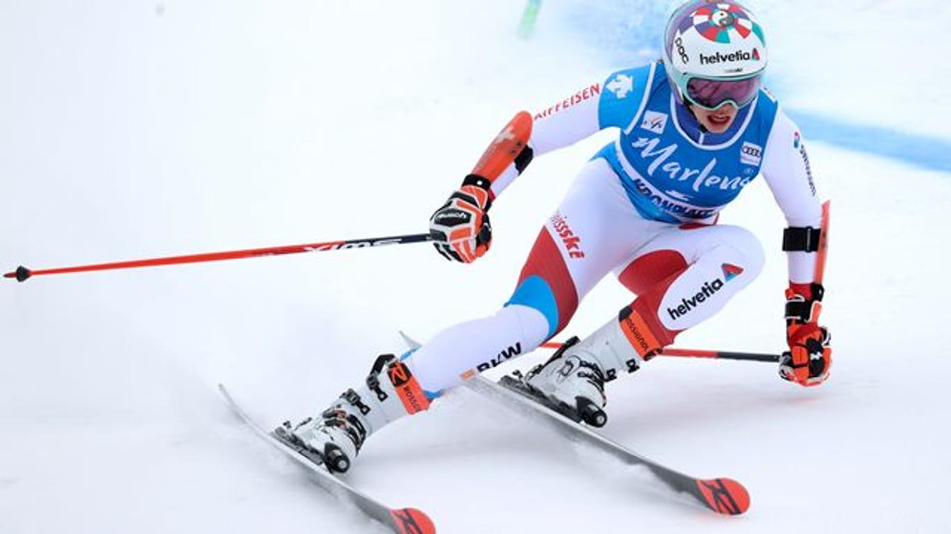 Die Schweizerin Michelle Gisin ist eine der Favoritinnen beim ersten WM-Wettkampf in Cortina d'Ampezzo.