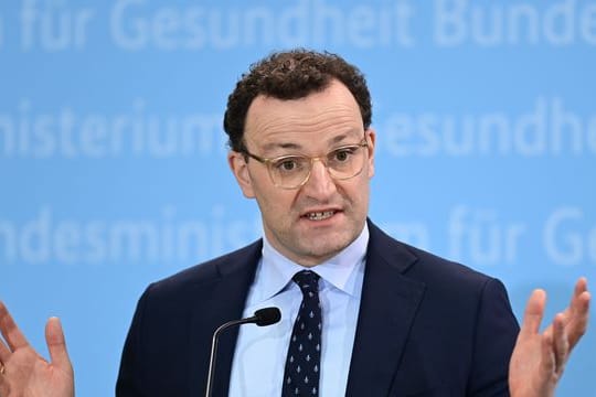 Bundesgesundheitsminiser Jens Spahn während einer Pressekonferenz zur aktuellen Corona-Lage.