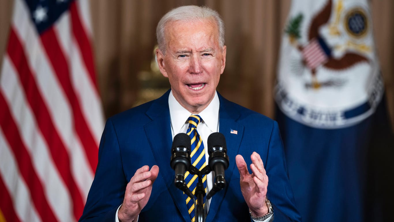 Joe Biden: Der US-Präsident hat sich zu den Olympischen Spielen geäußert.