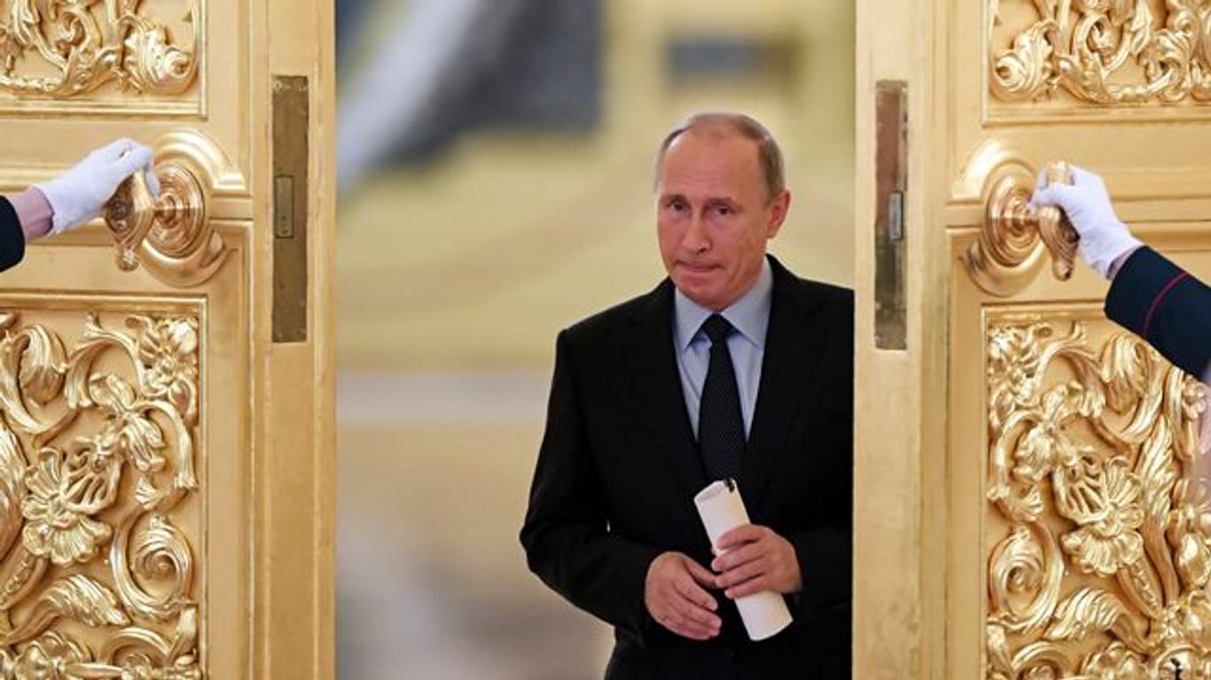 Russlands Präsident Wladimir Putin in Russlands Machtzentrale, dem Kreml.