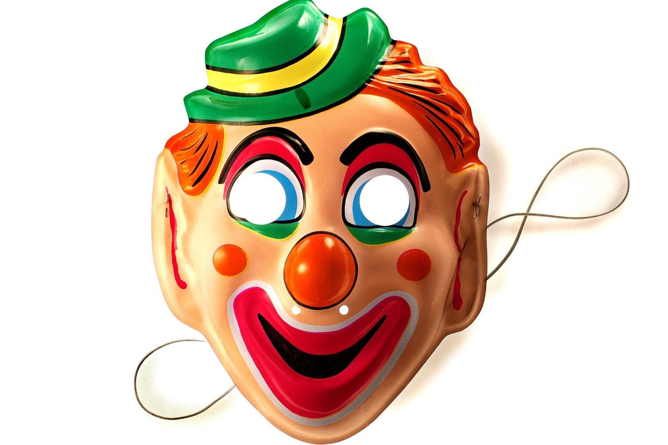 Eine Clownsmaske (Symbolbild): Eine Frau ist von einem nackten Mann verfolgt worden.