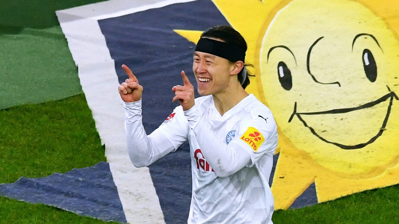 Jae-Sung Lee: Der Koreaner traf für Holstein Kiel gegen Fortuna Düsseldorf.