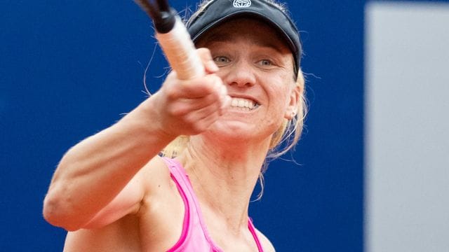 Letzte der deutschen Tennisspielerinnen bei den Australian Open: Mona Barthel. Letzte der deutschen Tennisspielerinnen bei den Australian Open: Mona Barthel.