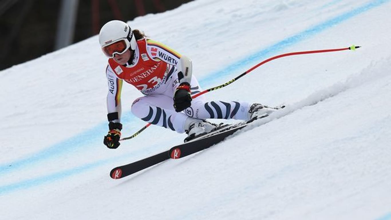 Einzige DSV-Starterin beim Super-G der Frauen bei der WM in Cortina d'Ampezzo: Kira Weidle.