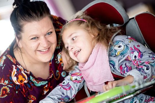 Trotz der erschwerten Bedingungen durch die Corona-Pandemie war Katharina Kuhlemann im vergangenen Jahr mit Emma für vier Wochen im Kinderhospiz Löwenherz in Syke.