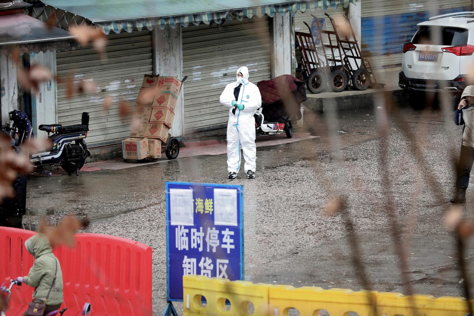 Der Markt in Wuhan: Hier soll das Virus vom Tier auf den Menschen übertragen worden sein. (Archivbild)