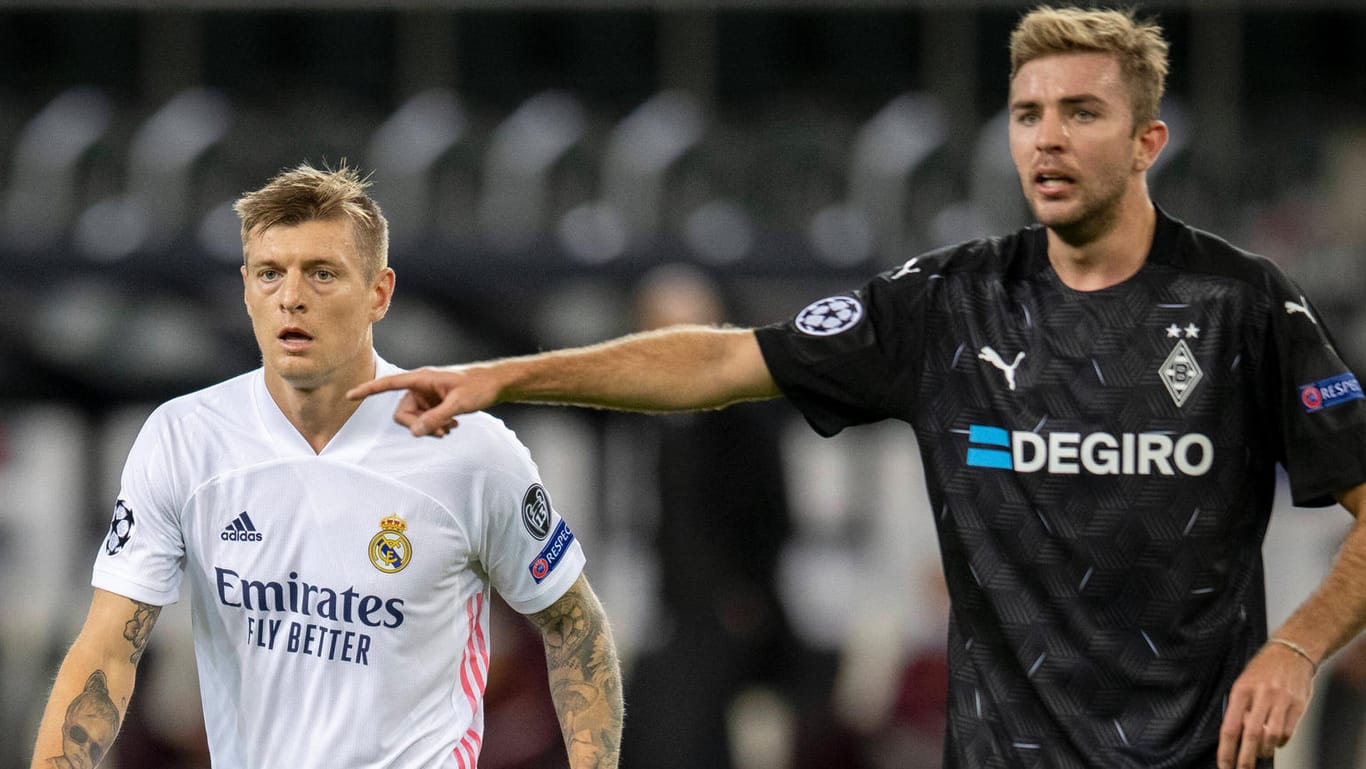 Toni Kroos (l.) und Christoph Kramer in der Gruppenphase: Für beide gibt es in den kommenden Wochen kuriose Champions-League-Reisen.