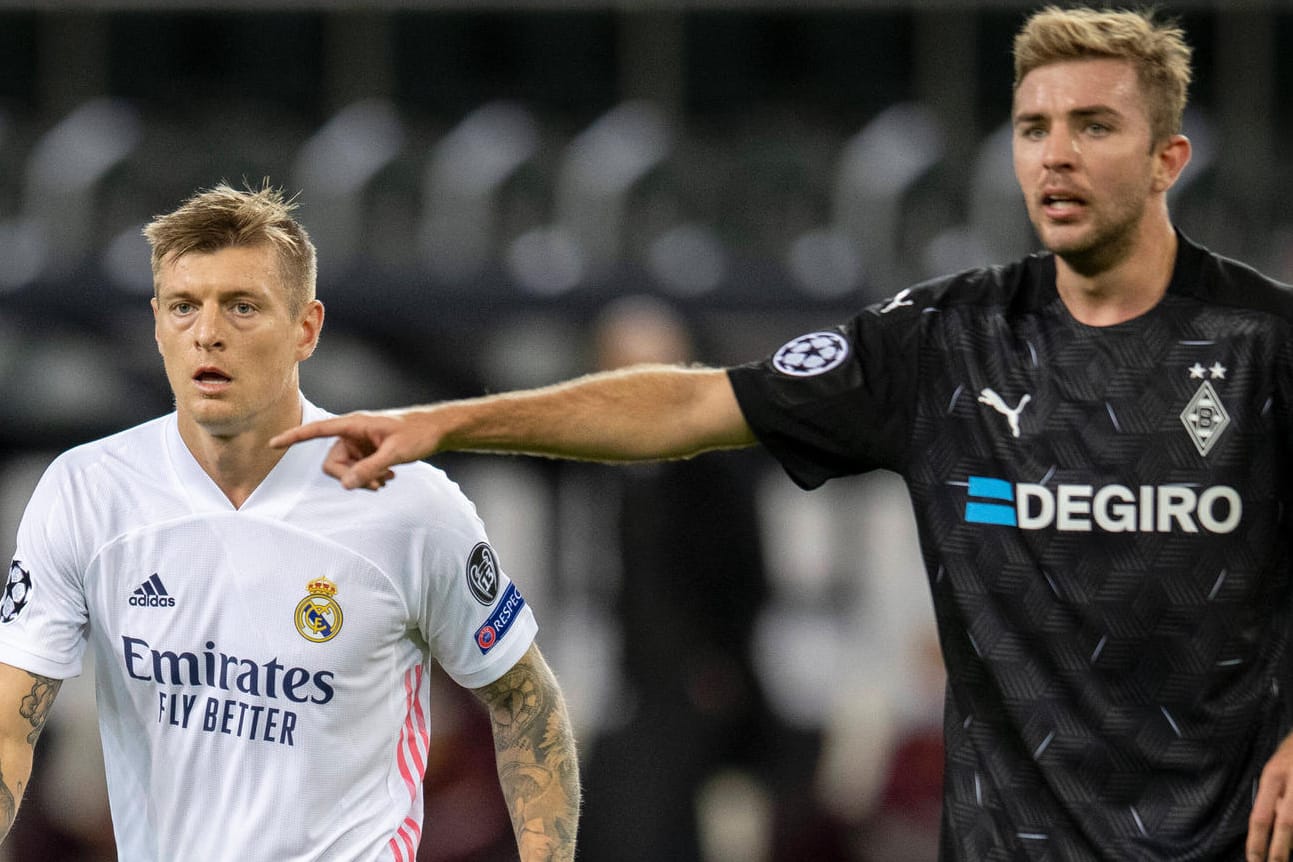 Toni Kroos (l.) und Christoph Kramer in der Gruppenphase: Für beide gibt es in den kommenden Wochen kuriose Champions-League-Reisen.