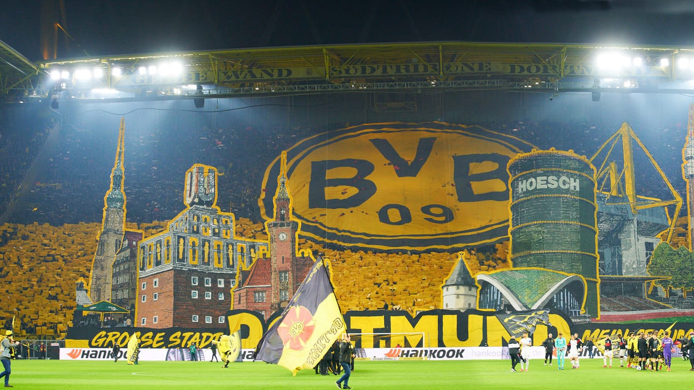 Eine beeindruckende Kulisse: Die "Gelbe Wand" von Dortmund.
