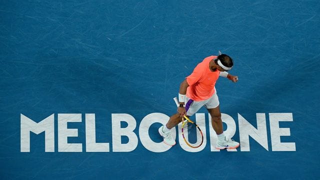 Steht nach dem Sieg über Michael Mmoh in der dritten Runde: Rafael Nadal. Steht nach dem Sieg über Michael Mmoh in der dritten Runde: Rafael Nadal.