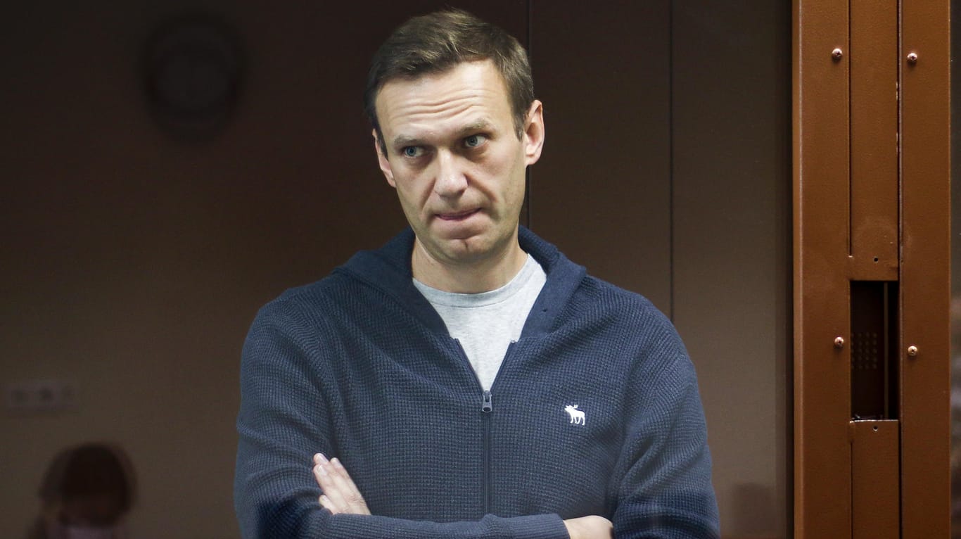 Nawalny vor Gericht: Erst vor Kurzem war der Kreml-Kritiker zu Gefängnishaft verurteilt worden.