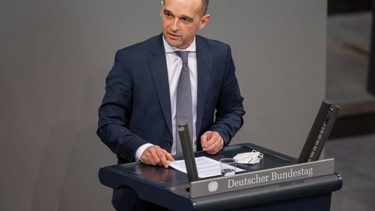 Heiko Maas (SPD), Bundesaußenminister, spricht bei einer Plenarsitzung im Deutschen Bundestag.