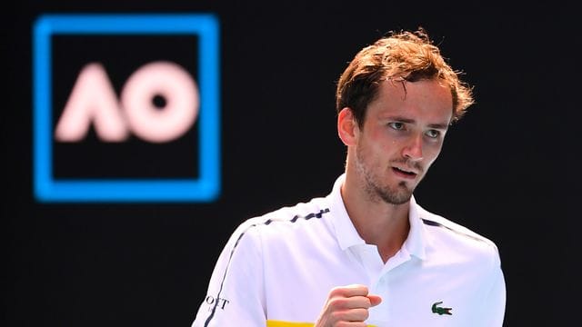 Musste während seines Drittrunden-Matches etwas Frust an seinem Coach auslassen: Daniil Medwedew. Musste während seines Drittrunden-Matches etwas Frust an seinem Coach auslassen: Daniil Medwedew.