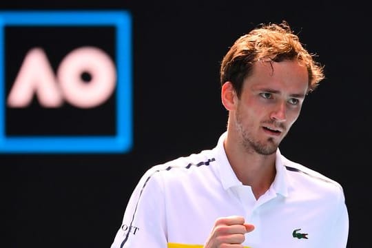 Musste während seines Drittrunden-Matches etwas Frust an seinem Coach auslassen: Daniil Medwedew.