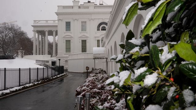 Blick auf das Weiße Haus in Washington.