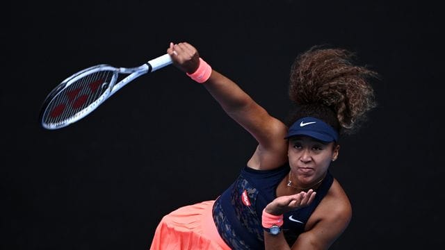 Naomi Osaka aus Japan in Aktion.