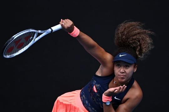 Naomi Osaka aus Japan in Aktion.