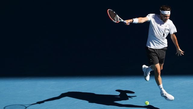 Im Achtelfinale ausgeschieden: Dominic Thiem in Aktion.