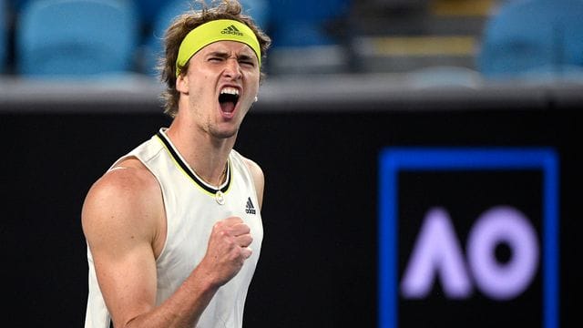 Alexander Zverev steht im Viertelfinale der Australian Open.