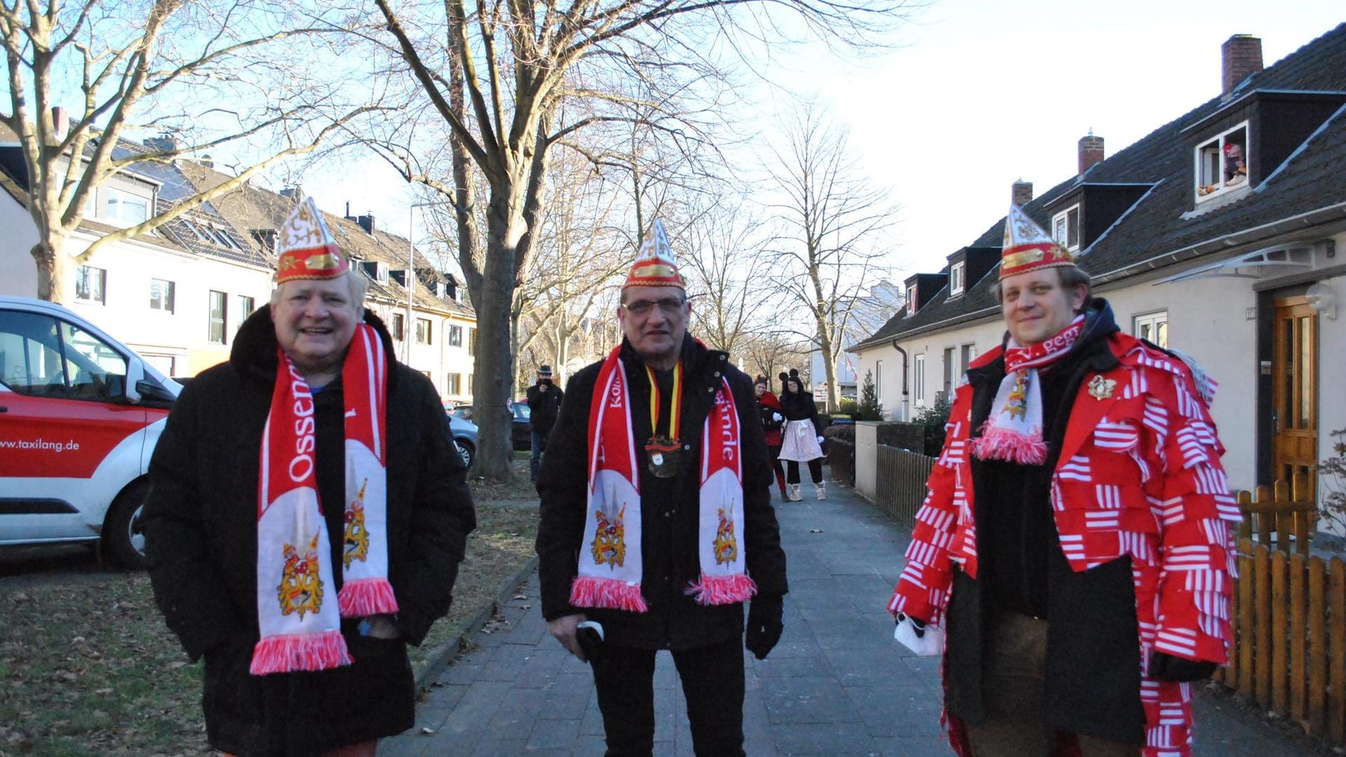 Udo Hanselmann, Egbert Kapischke und Christoph Kloos vom Löstige Fastelovendsfründe Köln-Ossendorf e.V.: Sie haben die Open-Air-Konzerte organisiert.