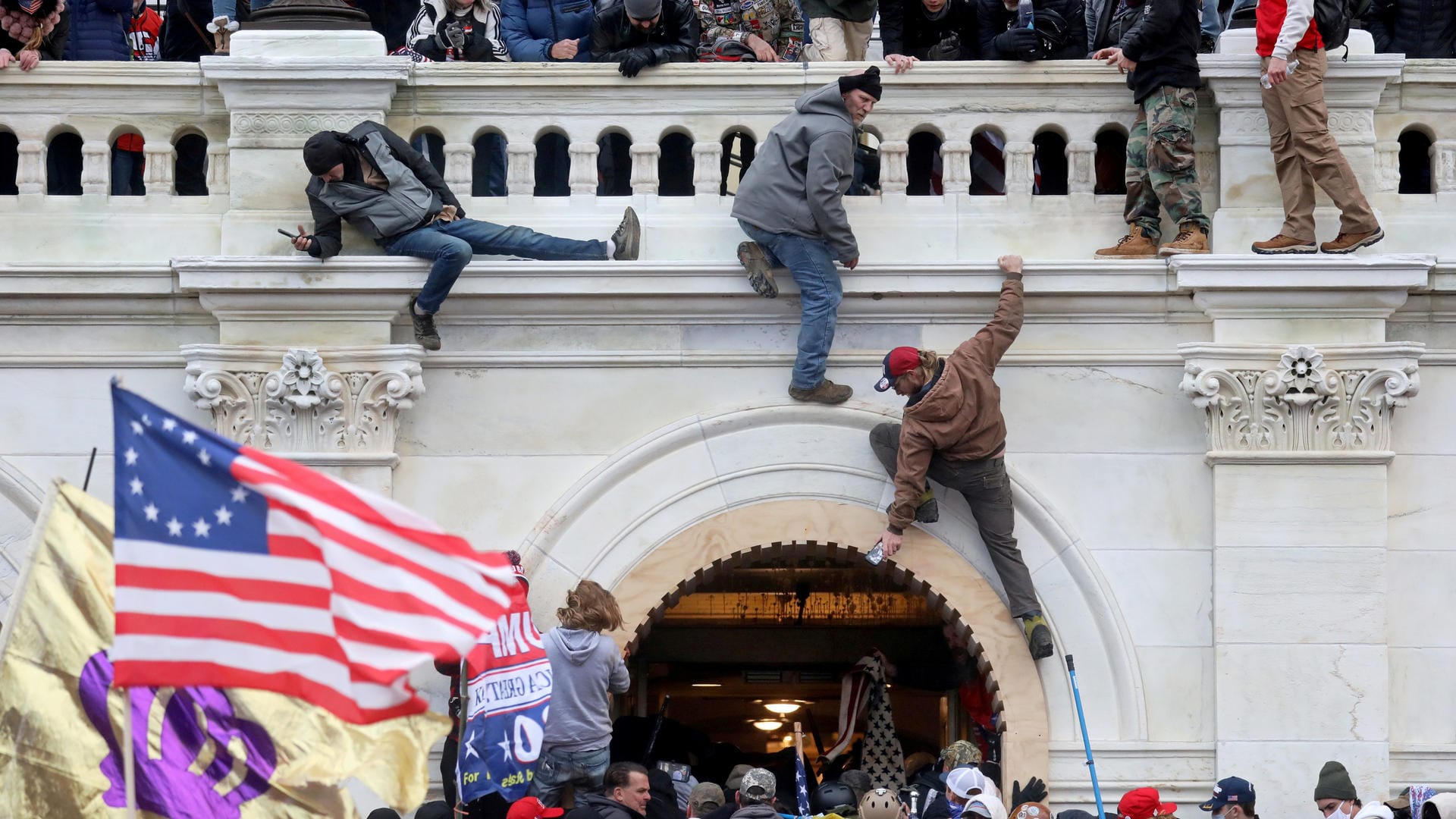 Der 6. Januar 2021: Trump-Anhänger stürmen das US-Kapitol.