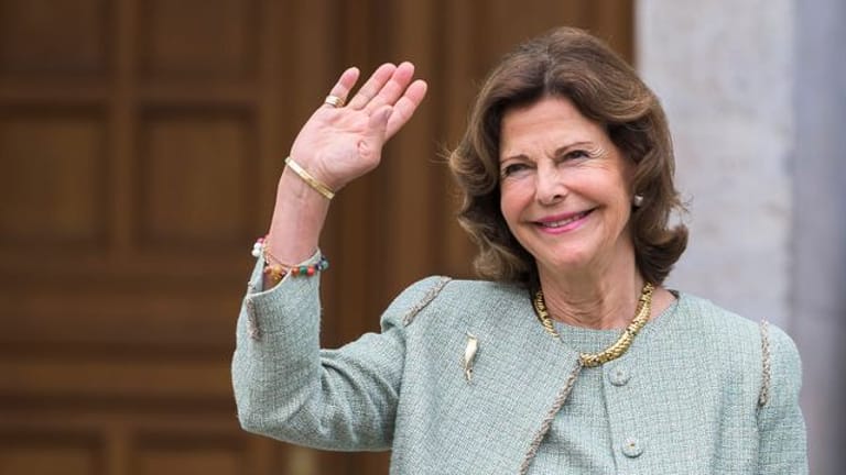 Königin Silvia von Schweden 2019 bei einem Besuch in Heidelberg.