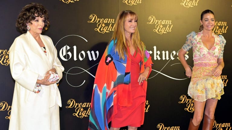 Jane Seymour mit Joan Collins und Denise Richards: Die drei Schauspielerinnen waren gemeinsam in "Glow & Darkness" zu sehen.
