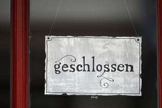 Ein geschlossenes Geschäft in der Erfurter Altstadt.