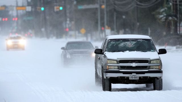 Im südlichen US-Bundesstaat Texas herrscht ungewöhnlich kaltes Winterwetter. Im südlichen US-Bundesstaat Texas herrscht ungewöhnlich kaltes Winterwetter.
