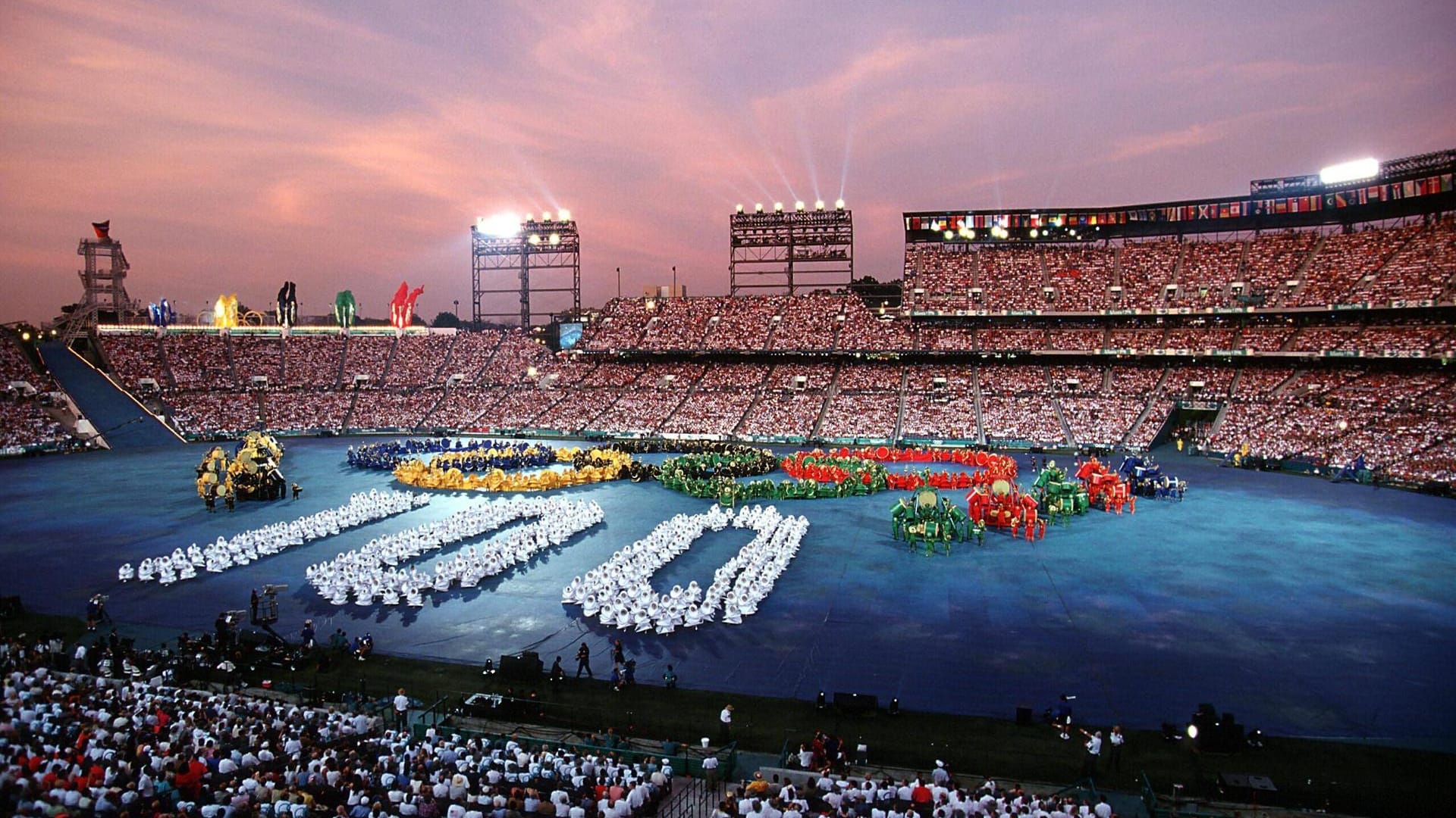 Olympische Spiele: Die Eröffnungs-Zeremonie 1996 in Atlanta. Olympische Spiele: Die Eröffnungs-Zeremonie 1996 in Atlanta.