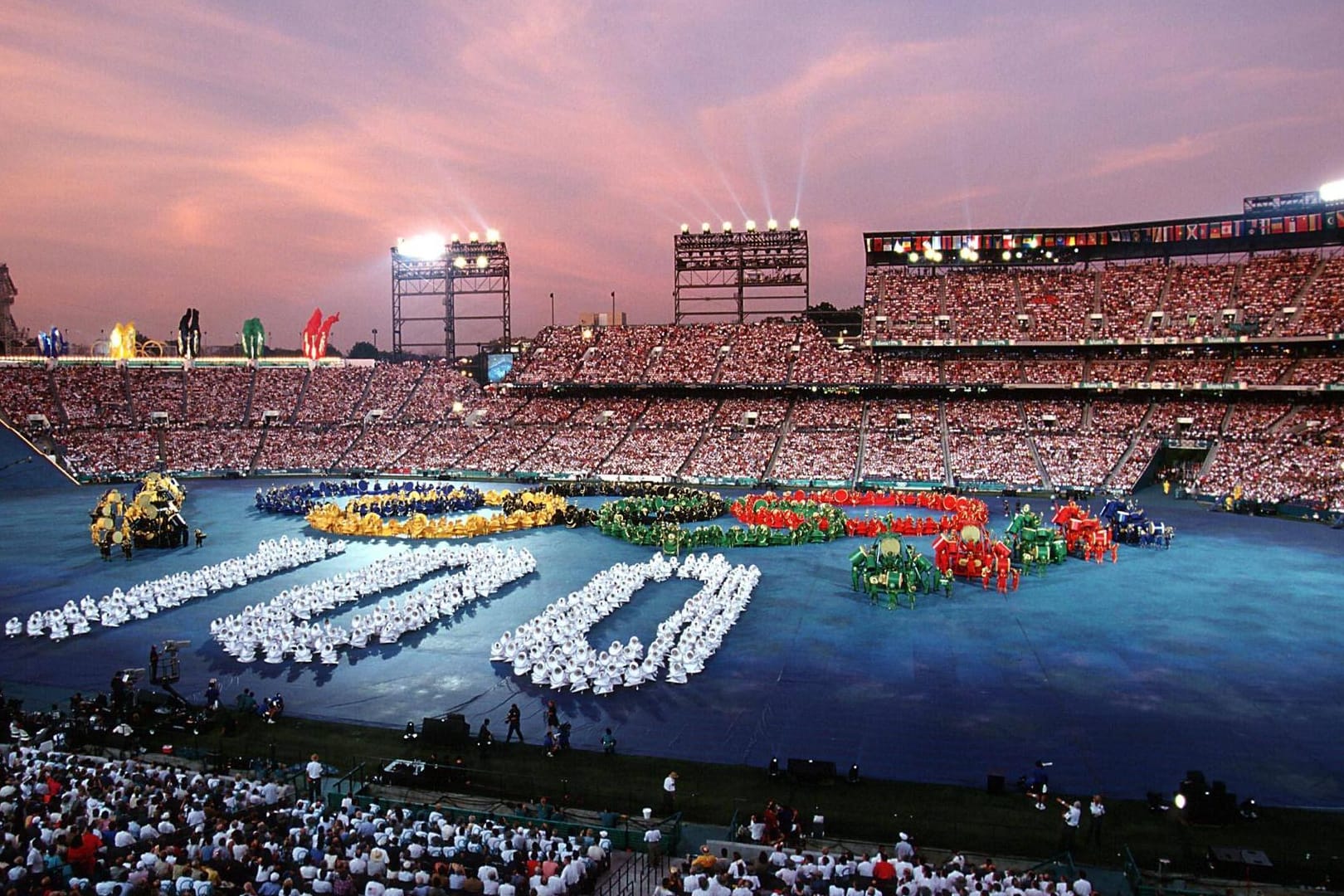 Olympische Spiele: Die Eröffnungs-Zeremonie 1996 in Atlanta.