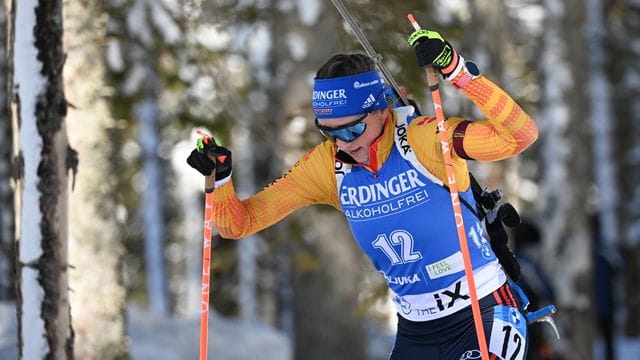 War über 15 Kilometer beste Deutsche auf der Pokljuka: Franziska Preuß.