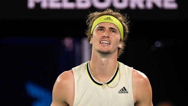 Verpasste gegen Novak Djokovic das Halbfinale bei den Australian Open: Alexander Zverev. Verpasste gegen Novak Djokovic das Halbfinale bei den Australian Open: Alexander Zverev.