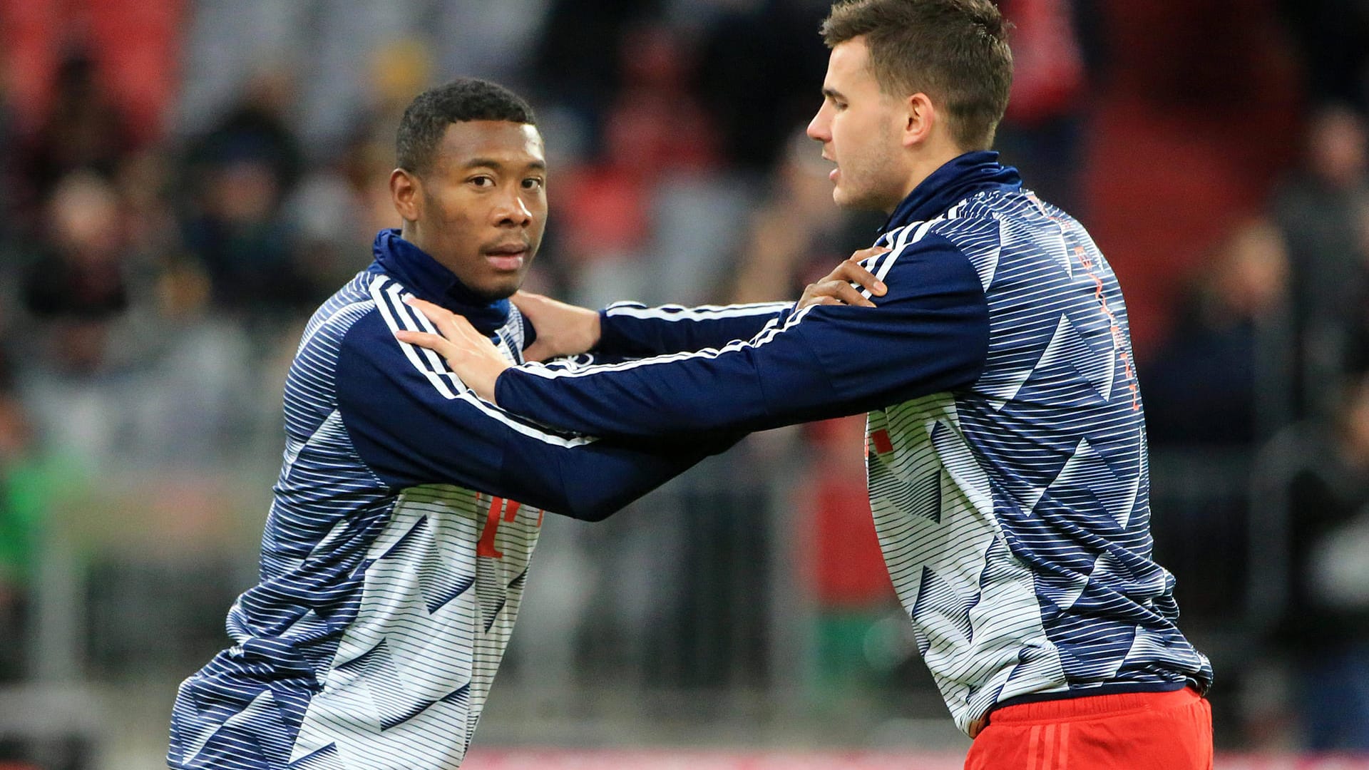 David Alaba mit seinem "Nachfolger" Lucas Hernandez.