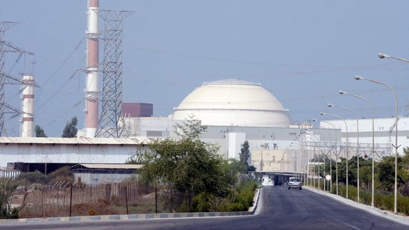 Das iranische Atomkraftwerk Buschehr, aufgenommen am 20.