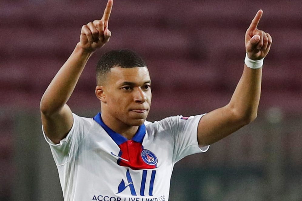 Champions League: Kylian Mbappé erzielte für Paris einen Dreierpack.