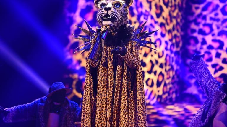 Die Figur "Leopard" in der ersten Folge der vierten Staffel der ProSieben-Show "The Masked Singer".
