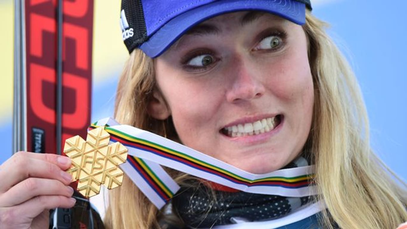Will auch im Riesenslalom WM-Gold: Mikaela Shiffrin.