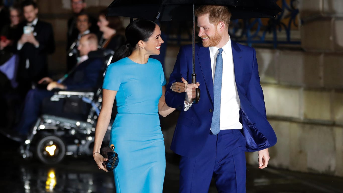 Meghan und Harry bei einer Award-Verleihung in London im März 2020: Es war einer ihrer letzten Termine als hochrangige Mitglieder des britischen Königshauses.