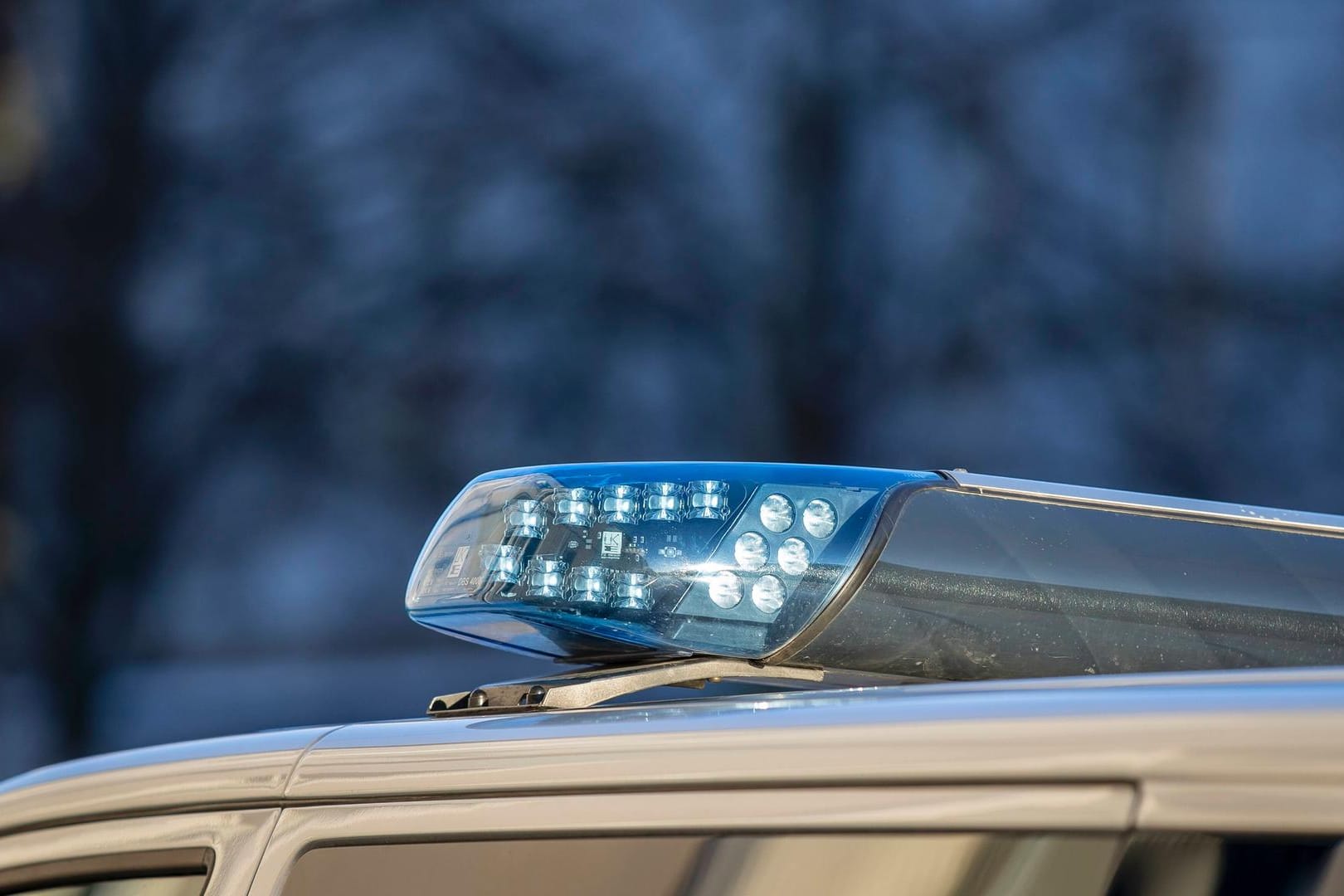 Blaulicht auf einem Polizeiwagen (Symbollbild): Die Polizei führte bei dem Mann einen Alkoholtest durch.