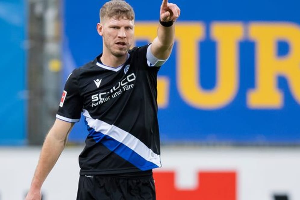 Arminia-Kapitän Fabian Klos soll für die Bielefelder Tore sorgen.
