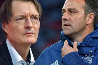 Haben ihren Streit beigelegt: SPD-Gesundheitsexperte Karl Lauterbach und Bayern-Trainer Hans-Dieter Flick.