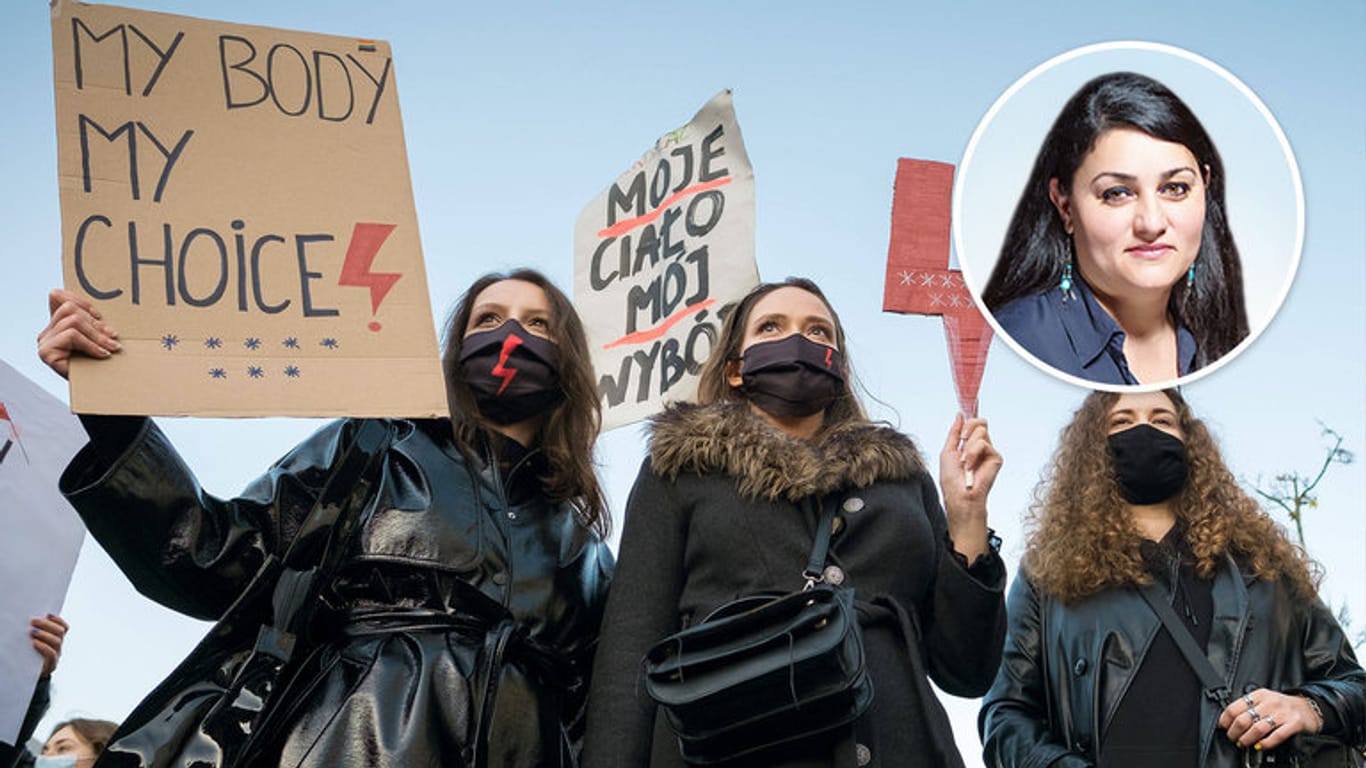 "My body, my choice" – "mein Körper, meine Wahl" gilt als einer der Leitsprüche in der Debatte um das polnische Abtreibungsgesetz.